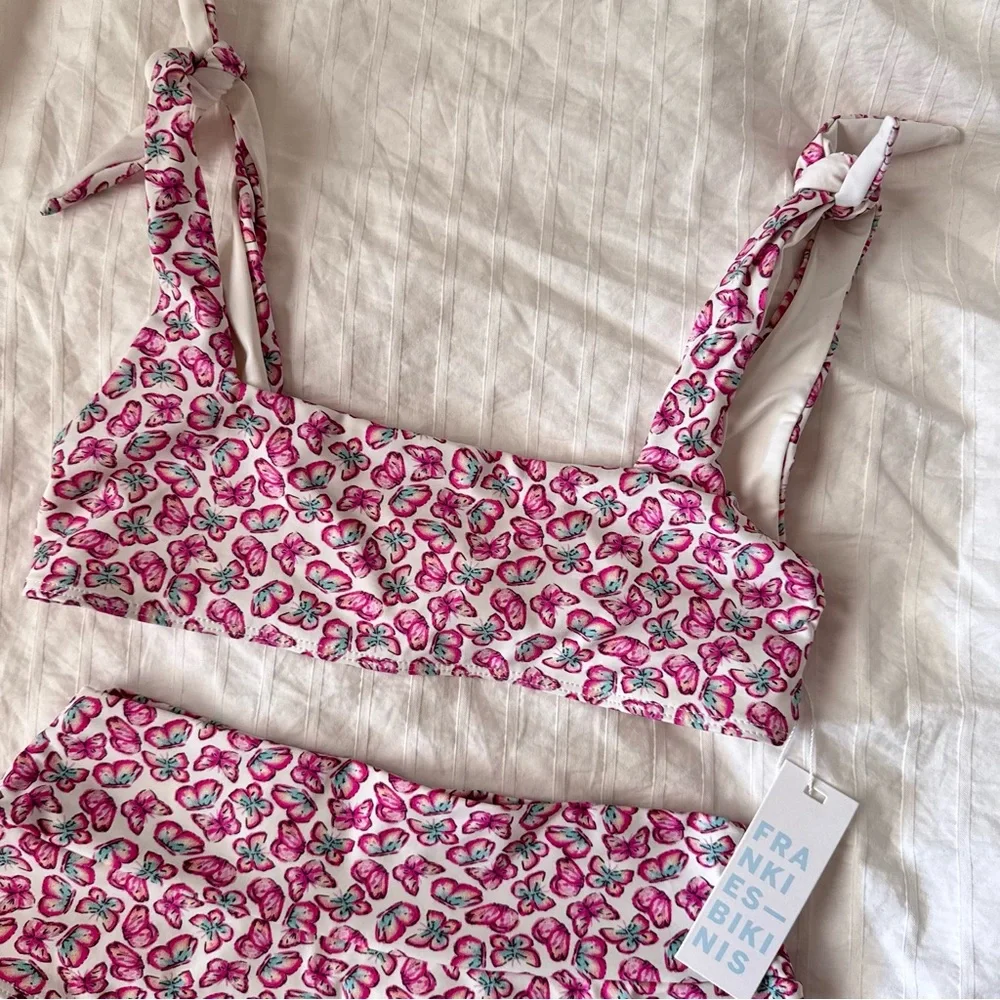 Frankies Bikinis NWT Papillon Bikini Set Kendall Top Alexis Bottom size small